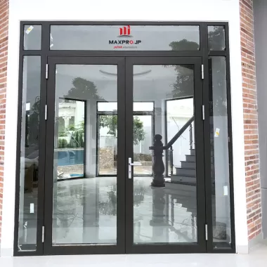 CỬA ĐI 2 CÁNH KÍNH NHÔM MAXPRO