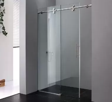 Phòng Tắm Kính Cửa Lùa Inox - Mẫu 04