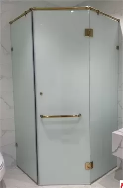 Phòng Tắm Kính Cửa Mở Inox - Mẫu 01