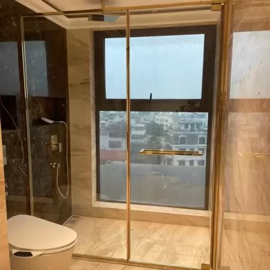 Phòng Tắm Kính Hệ Slim Lùa - Mẫu 03