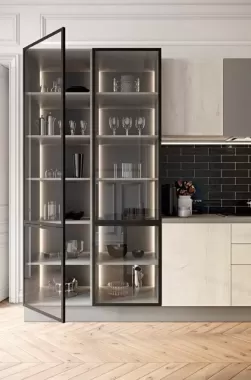 Tủ Rượu Nhôm Cánh Kính - Mẫu 04