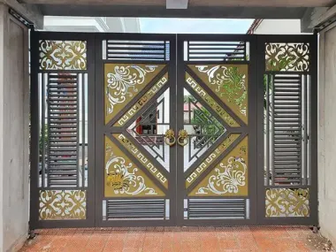 Cửa cổng sắt 
