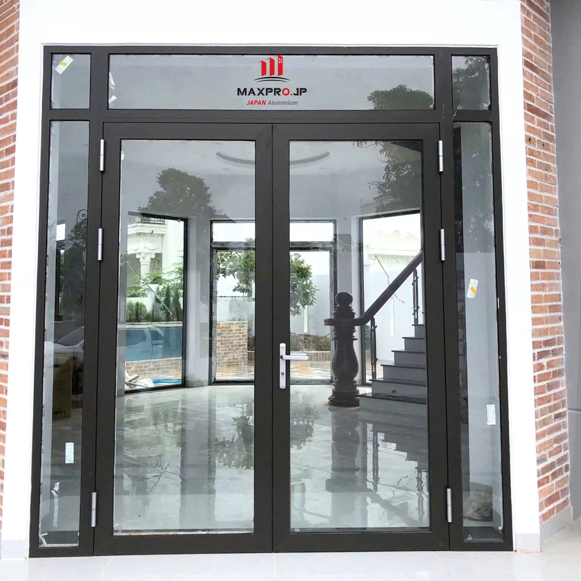 CỬA ĐI 2 CÁNH KÍNH NHÔM MAXPRO