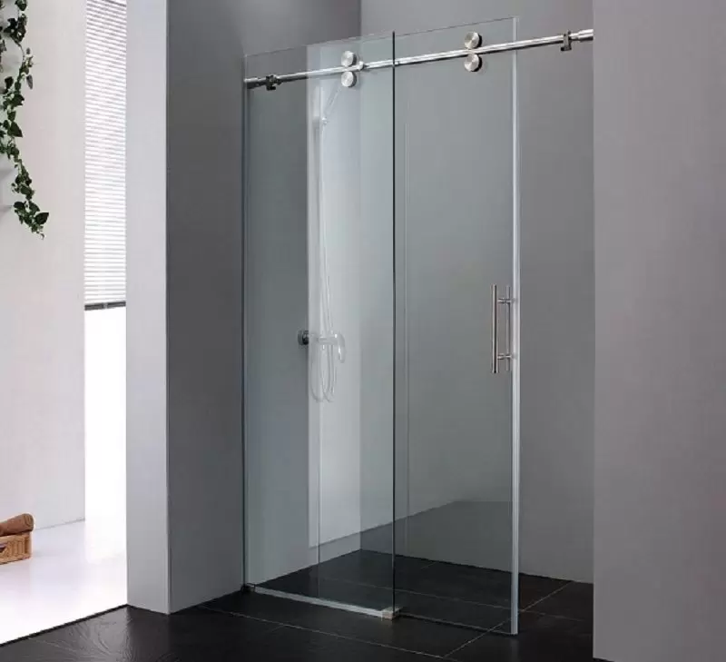 Phòng Tắm Kính Cửa Lùa Inox - Mẫu 04