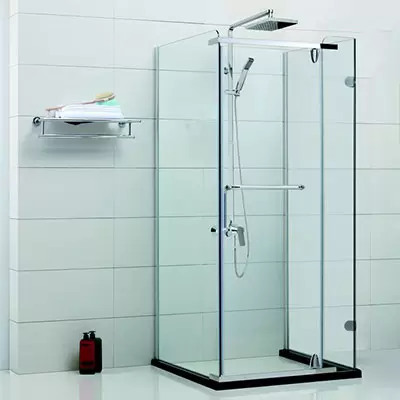 Phòng Tắm Kính Cửa Mở Inox - Mẫu 03