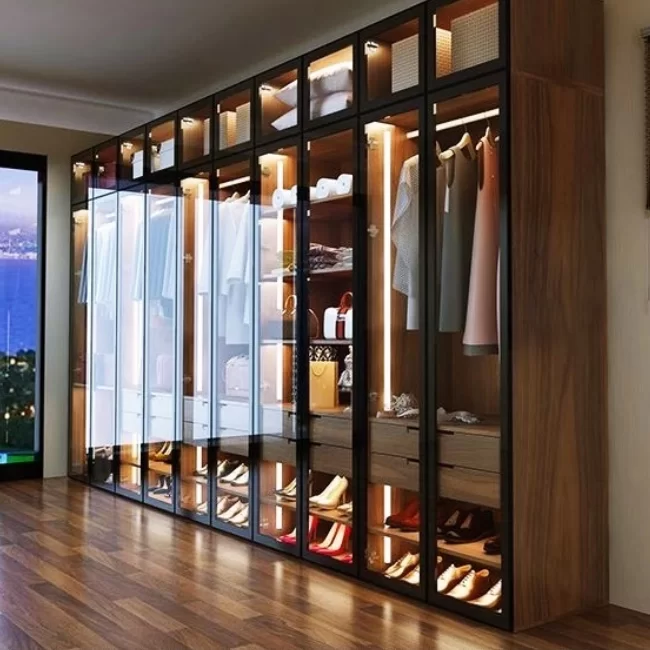 Tủ Quần Áo Nhôm Kính - Mẫu 02